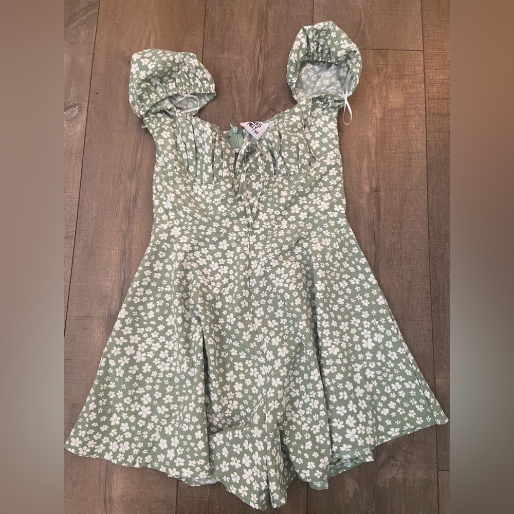 Princess polly finley romper green